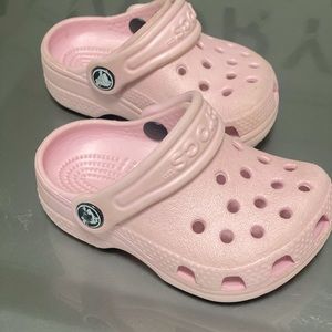 Pink Baby Crocs size 2/3